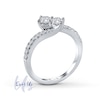 Thumbnail Image 2 of Ever Us™ 1.00 CT. T.W. Two-Stone Diamond Ring in 14K White Gold