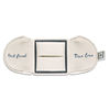 Thumbnail Image 4 of Ever Us™ 0.50 CT. T.W. Two-Stone Diamond Swirl Anniversary Band in 14K Two-Tone Gold