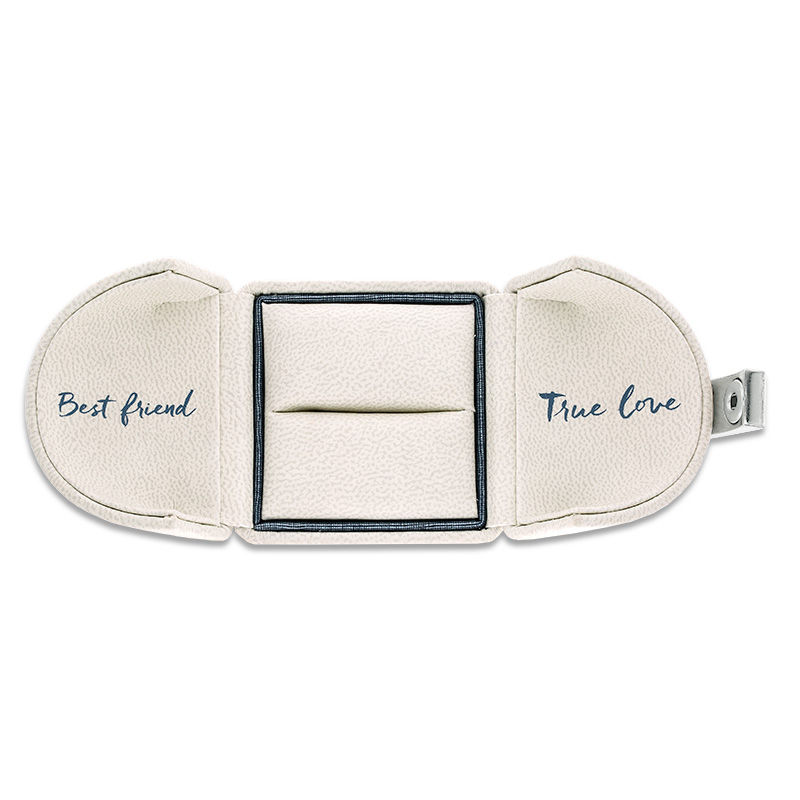Main Image 4 of Ever Us™ 0.50 CT. T.W. Two-Stone Diamond Swirl Anniversary Band in 14K Two-Tone Gold