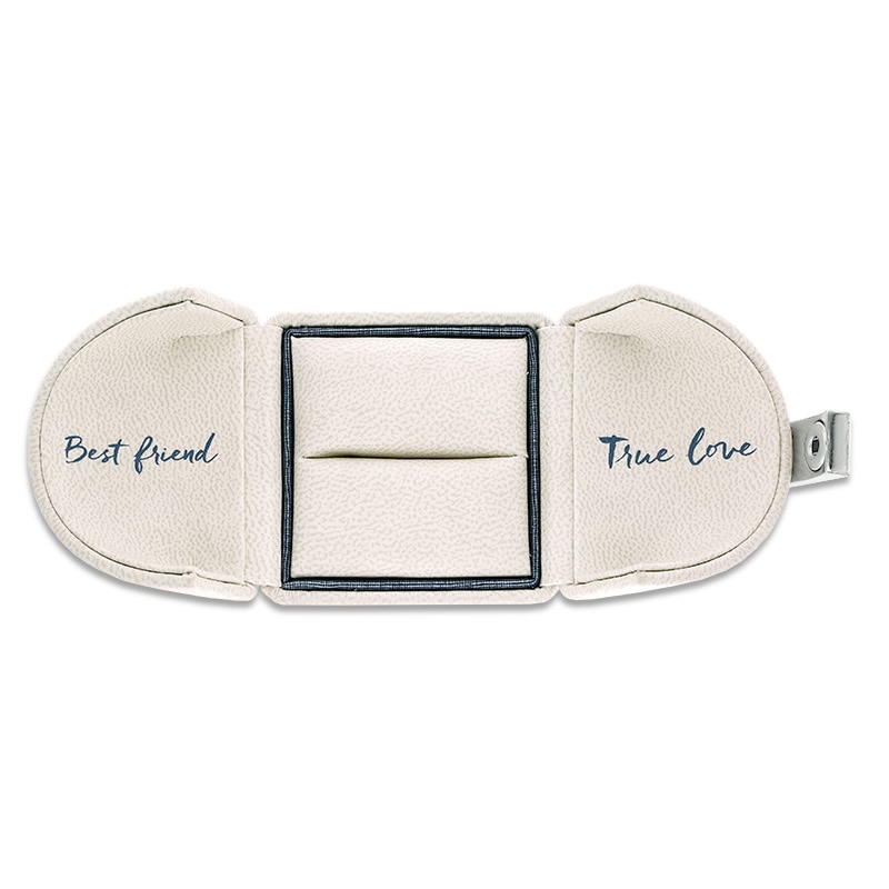Main Image 4 of Ever Us™ 1.50 CT. T.W. Two-Stone Diamond Swirl Anniversary Band in 14K Two-Tone Gold
