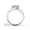 Thumbnail Image 1 of Ever Us™ 0.75 CT. T.W. Two-Stone Diamond Bypass Ring in 14K White Gold