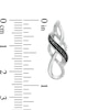 Thumbnail Image 4 of 0.11 CT. T.W. Enhanced Black and White Diamond Loose Braid Three Piece Set in Sterling Silver