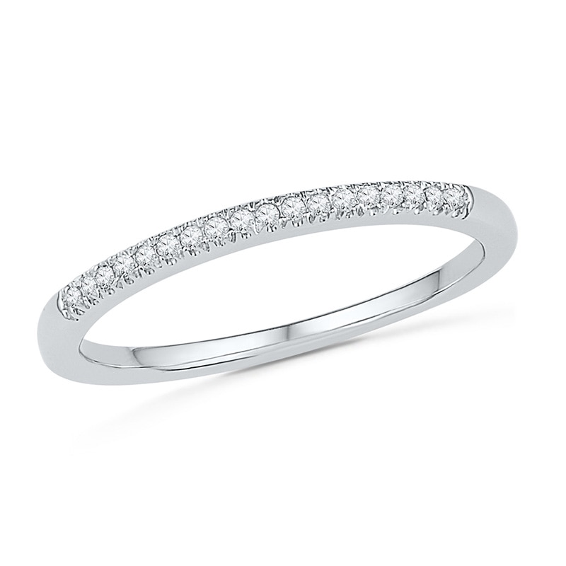 Main Image 3 of 0.30 CT. T.W.  Black and White Diamond Frame Bridal Set in 10K White Gold