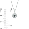 Thumbnail Image 1 of 0.20 CT. T.W. Enhanced Black and White Diamond Pendant in Sterling Silver