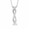Thumbnail Image 1 of Diamond Accent Infinity Ribbon Pendant in Sterling Silver