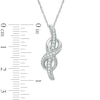 Thumbnail Image 1 of 0.16 CT. T.W. Diamond Infinity Pendant in Sterling Silver