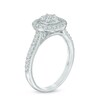 Thumbnail Image 2 of 0.50 CT. T.W. Composite Diamond Frame Engagement Ring in 10K White Gold