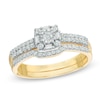 Thumbnail Image 0 of 0.33 CT. T.W. Diamond Frame Bridal Set in 10K Gold