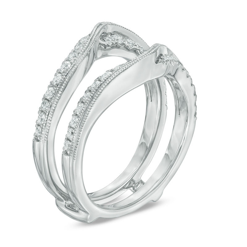 0.58 CT. T.W. Diamond Solitaire Enhancer 14K White Gold