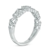 Thumbnail Image 1 of Diamond Accent Alternating Hearts Ring in 10K White Gold