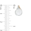Thumbnail Image 3 of 7.0-8.0mm Freshwater Cultured Pearl and Diamond Accent Pendant and Drop Earrings Set in Sterling Silver and 14K Gold