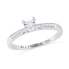 Thumbnail Image 0 of 0.09 CT. T.W. Diamond Promise Ring in 10K White Gold (17 Characters)