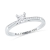 Thumbnail Image 1 of 0.09 CT. T.W. Diamond Promise Ring in 10K White Gold (17 Characters)