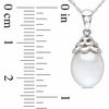 Thumbnail Image 2 of 9.5 - 10.0mm Cultured Freshwater Pearl Necklace in 10K White Gold - 17"