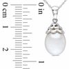 9.5-10.0mm Freshwater Cultured Pearl Necklace in 10K White Gold-17"