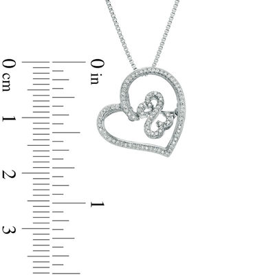Open Hearts by Jane Seymour™ 0.15 CT. T.W. Diamond Tilted