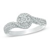 Thumbnail Image 1 of 0.30 CT. T.W. Diamond Swirl Frame Engagement Ring in 10K White Gold
