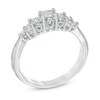 Thumbnail Image 2 of 0.18 CT. T.W. Diamond Three Stone Tri-Sides Ring in 10K White Gold