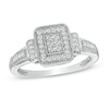Thumbnail Image 1 of 0.23 CT. T.W. Composite Diamond Rectangular Frame Ring in 10K White Gold