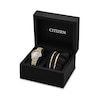 Thumbnail Image 1 of Ladies' Citizen Eco-Drive® Crystal Accent Watch with Mother-of-Pearl Dial and Bracelet Boxed Set (Model: EW1222-76D)