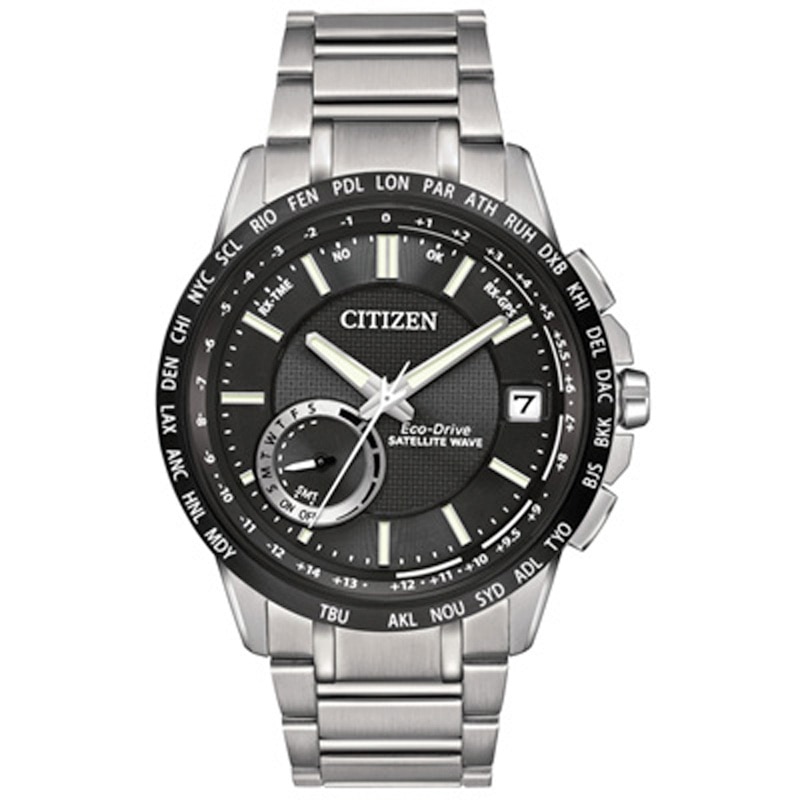 Main Image 2 of Men's Citizen Eco-Drive® Satellite Wave-World Time GPS Watch with Black Dial (Model: CC3005-85E)