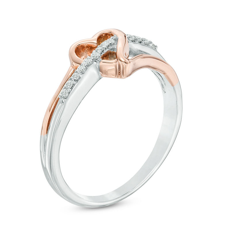 Rose gold sales swirl ring