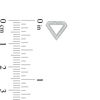 Thumbnail Image 2 of 0.09 CT. T.W. Diamond Outline Triangle Stud Earrings in 10K White Gold