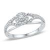 Thumbnail Image 1 of 0.23 CT. T.W. Diamond Frame Promise Ring in 10K White Gold