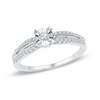 0.23 CT. T.W. Diamond Split Shank Promise Ring in 10K White Gold