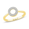 Diamond Accent Circle Ring in 10K Gold
