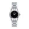 Thumbnail Image 1 of Ladies' Movado Masino™ Stainless Steel Watch with Black Dial (Model: 606186)