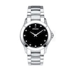 Thumbnail Image 1 of Men's Movado Masino™ Stainless Steel Watch with Black Dial (Model: 606185)