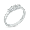 Thumbnail Image 2 of 0.09 CT. T.W. Diamond Three Stone Promise Ring in Sterling Silver