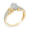 Thumbnail Image 1 of 0.18 CT. T.W. Marquise Composite Diamond Promise Ring in 10K Gold