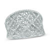 Thumbnail Image 1 of 0.45 CT. T.W. Diamond Quilted Ring in 10K White Gold