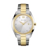 Men's Bulova Diamond Accent Two-Tone Watch with Silver Dial (Model: 98D125)