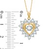 Thumbnail Image 2 of Unstoppable Love™ 0.50 CT. T.W. Diamond Heart-Shaped Pendant in 10K Gold