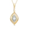 Thumbnail Image 0 of Unstoppable Love™ 0.25 CT. T.W. Diamond Infinity Flame Pendant in 10K Two-Tone Gold