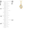 Thumbnail Image 3 of Unstoppable Love™ 0.25 CT. T.W. Diamond Infinity Flame Pendant in 10K Two-Tone Gold