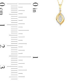 Unstoppable Love™ 0.25 CT. T.W. Diamond Infinity Flame Pendant in 10K Two-Tone Gold