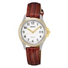 Thumbnail Image 1 of Ladies' Seiko Solar Strap Watch with White Dial (Model: SUT252)