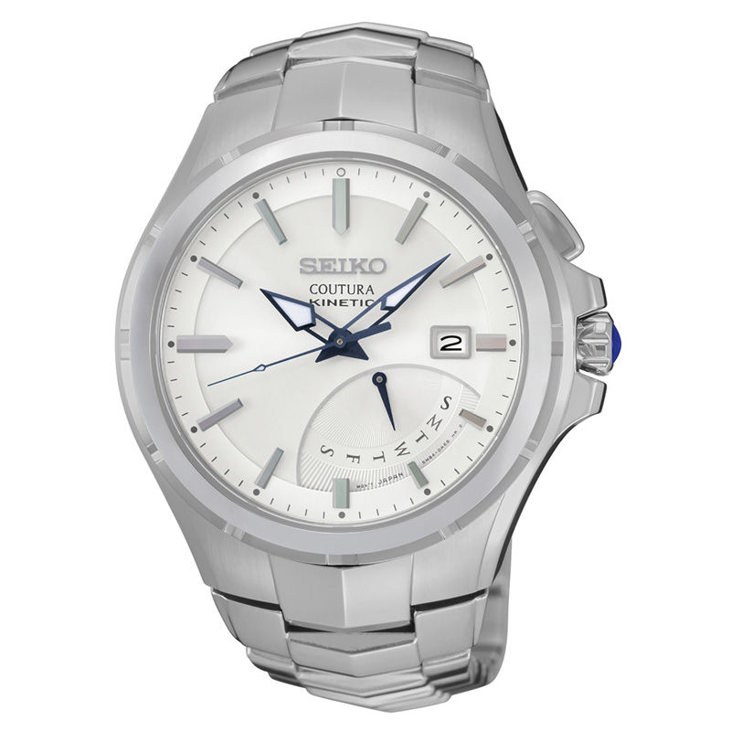 Men's Seiko Coutura Kinetic Watch with Silver-Tone Dial (Model: SRN063)|Peoples Jewellers
