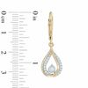 Thumbnail Image 2 of 0.33 CT. T.W. Diamond Teardrop Earrings in 10K Gold
