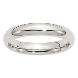 4.0mm Comfort-Fit Wedding Band in Sterling Silver