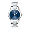 Thumbnail Image 0 of Men's Movado Masino™ Stainless Steel Watch with Blue Dial (Model: 606332)