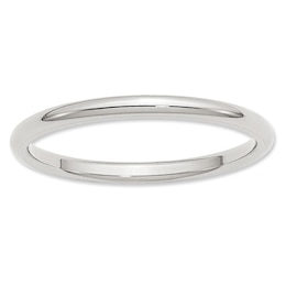 2.0mm Comfort-Fit Wedding Band in Sterling Silver