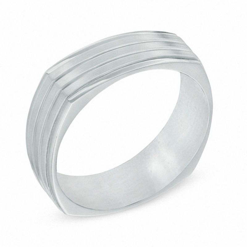 7.0mm Titanium Satin Wedding Band - Size 10