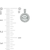 Unstoppable Love™ 0.25 CT. T.W Diamond Circular Stud Earrings in 10K White Gold