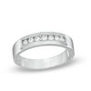 Thumbnail Image 0 of Men's 0.23 CT. T.W. Diamond Wedding Band in 10K White Gold