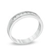 Thumbnail Image 1 of Men's 0.23 CT. T.W. Diamond Wedding Band in 10K White Gold